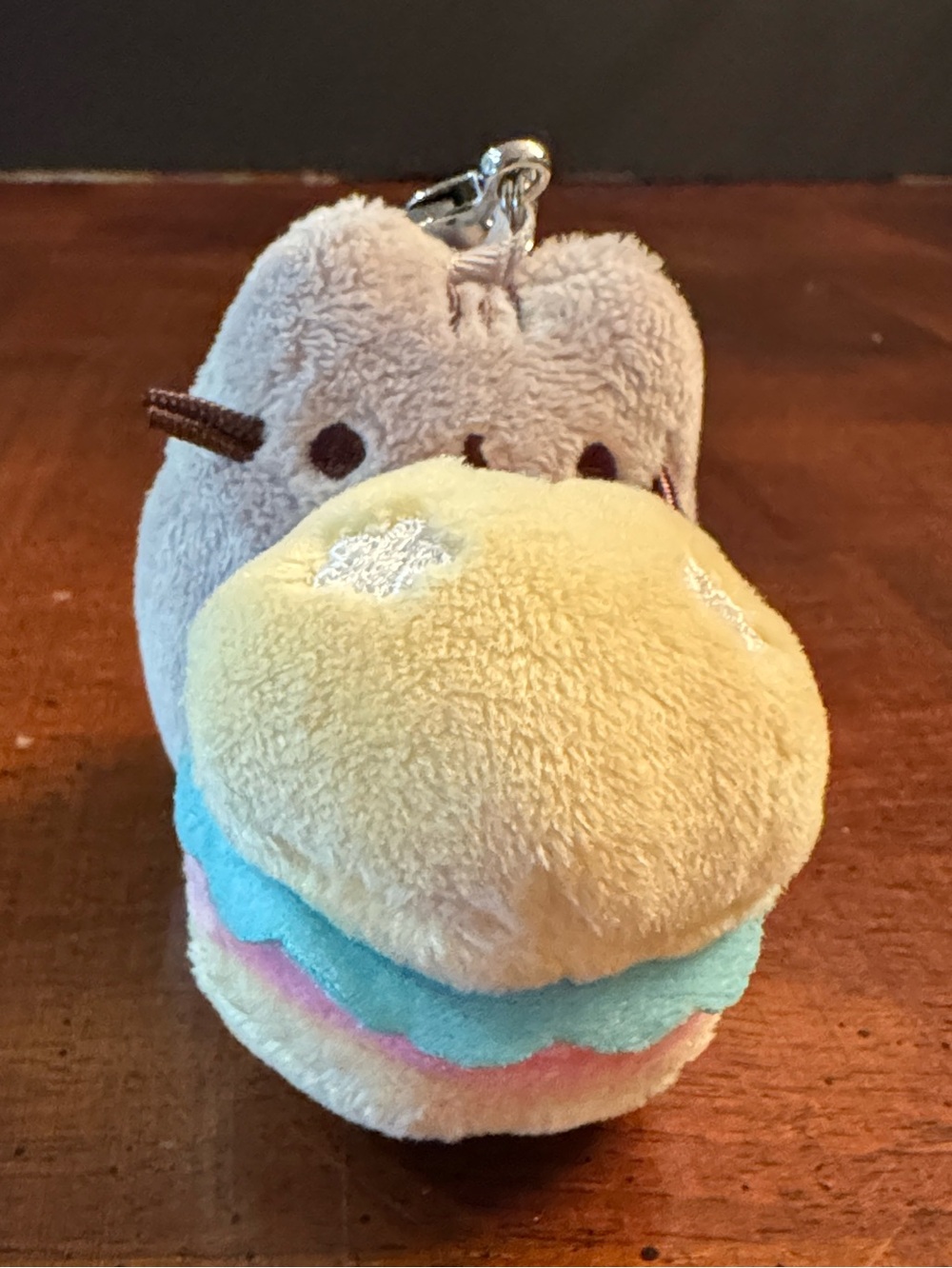 Gund Pusheen Mini Hamburger Keychain